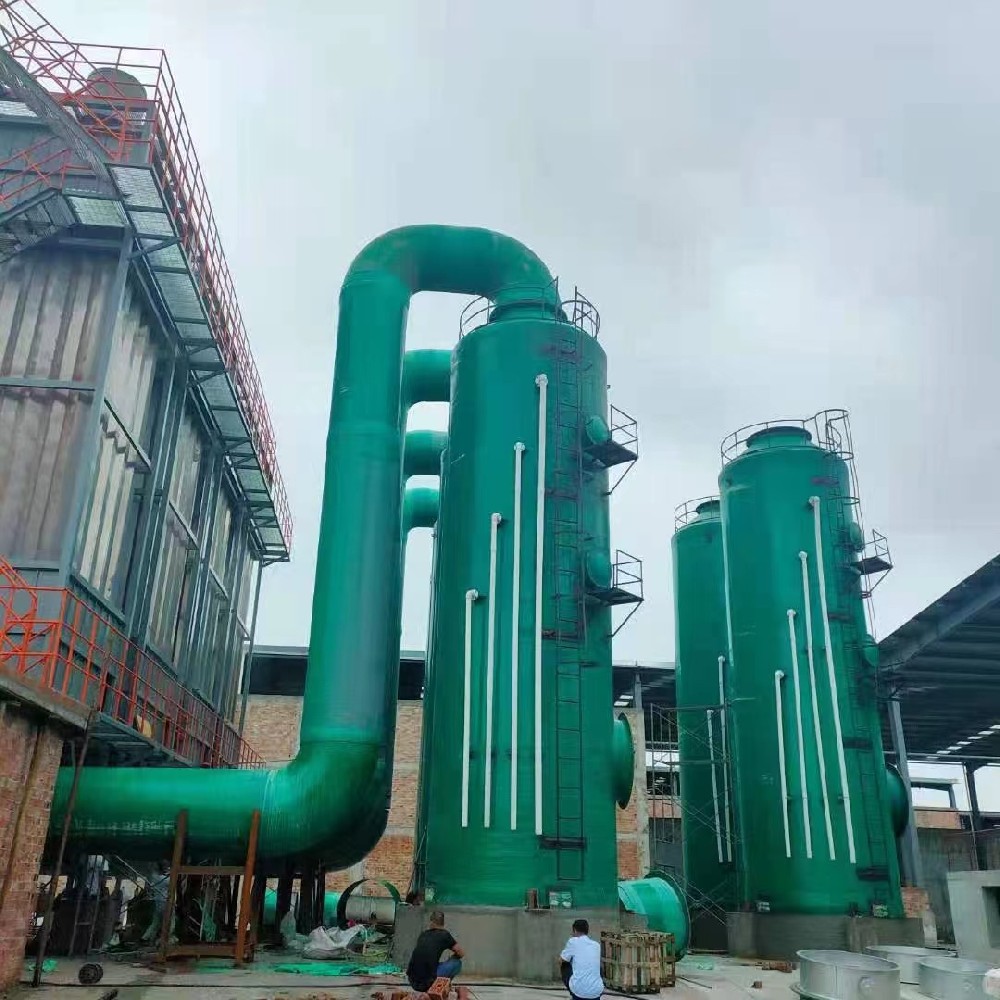 FRP desulfurization tower